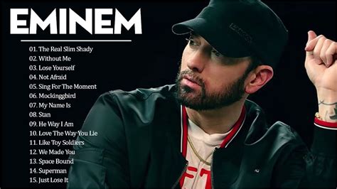 eminem albums in order with songs